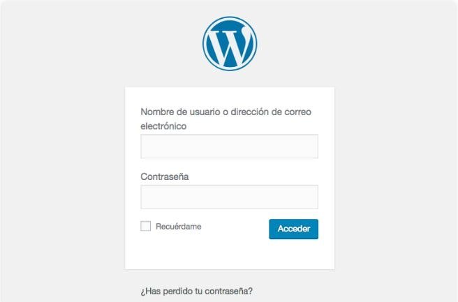Acceder a wordpress
